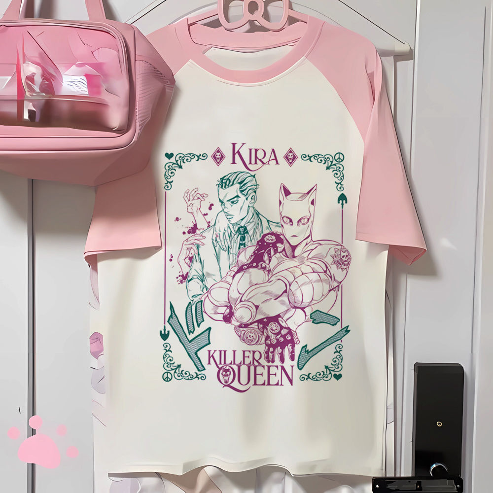 Jjk Anime Merchandise - Jojo Bizarre Adventure shirt female anime