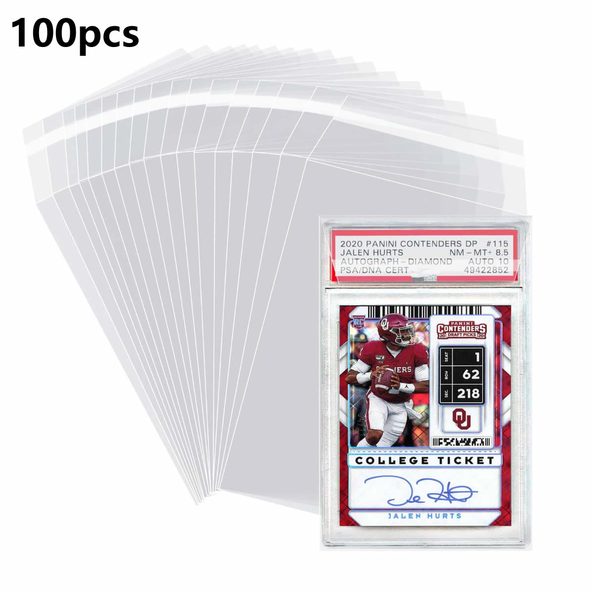 Collector Card Sleeve - 100pcs Sleeves For PSA Graded Slabs