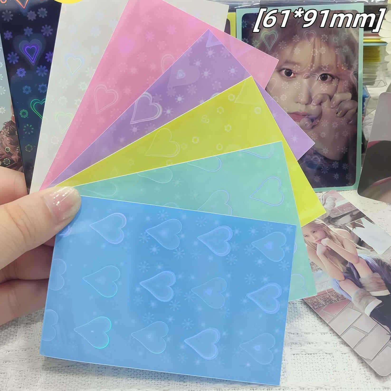 61x91mm Laser Heart Card Sleev - Collector Card Sleeve review and price