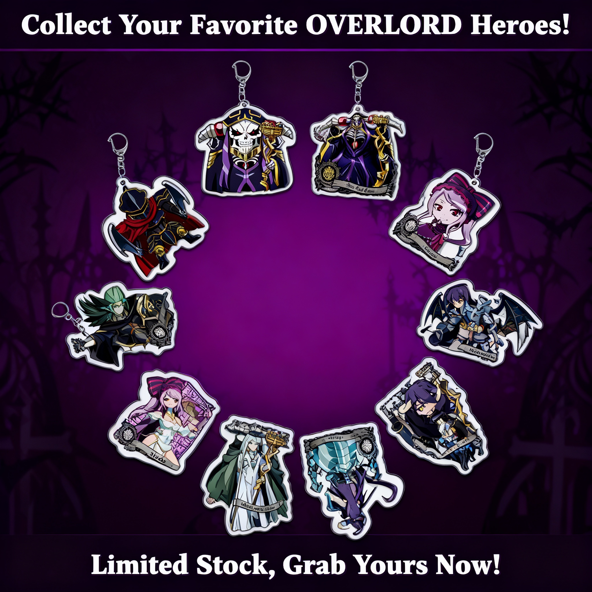 Overlord Albedo Anime Keychain - Overlord Anime Merchandise review and price