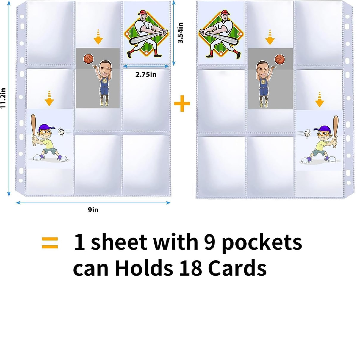 50 Pack 9 Pocket Card Sleeves  - Collector Card Sleeve review and price