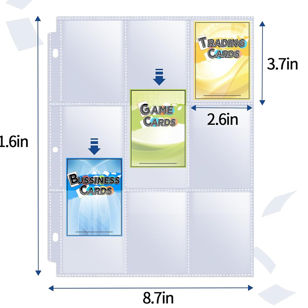 50 Pack 9 Pocket Card Sleeves  - Collector Card Sleeve review and price