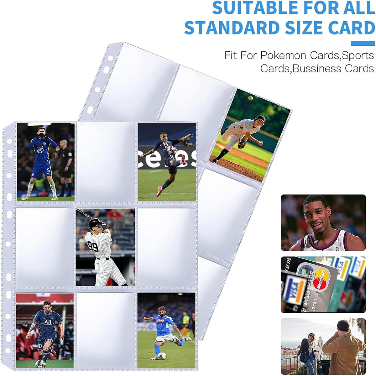 50 Pack 9 Pocket Card Sleeves  - Collector Card Sleeve review and price